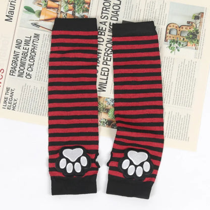 Punk Kitty Paw Fingerless Arm Warmers (Colors)