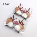 Reindeer Cheer Hair Clips