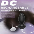 Vibrating Soft Petplay Anal Tail