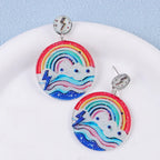 Stormy Skies Rainbow Drop Earrings (Colors) - Puppy's Aesthetics