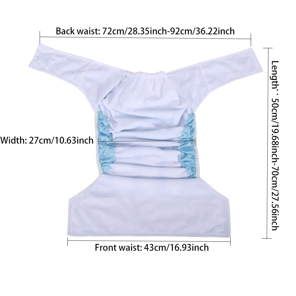 Washable ABDL Cute Cloth Diaper + Insert (Colors)