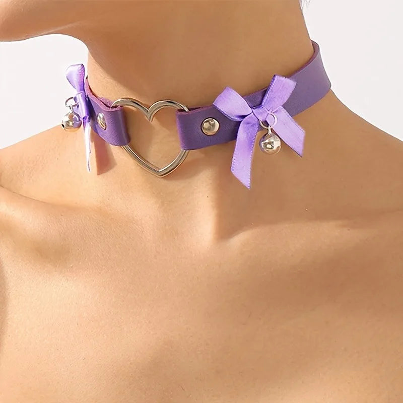 Sweetheart Bell Bow Collar (Colors)