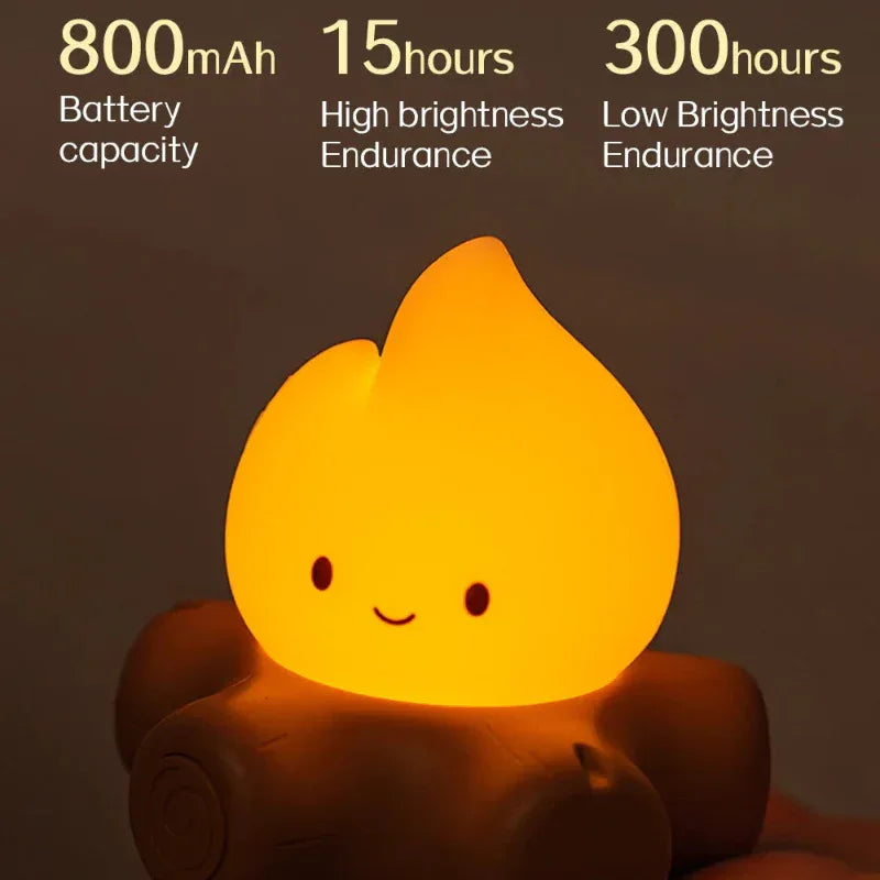 Campfire Night Light With White Noise - Puppy's Aesthetics