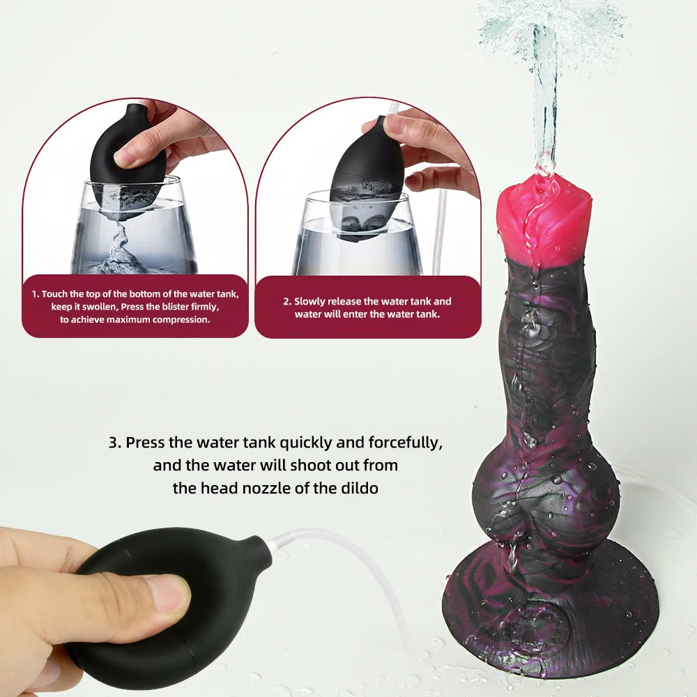 Inflatable Squirting  Monster Dildo