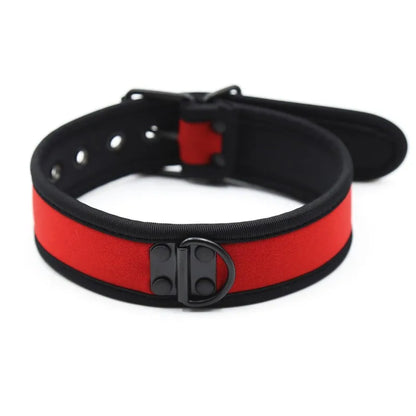 Red Neoprene Puppy Play Collar
