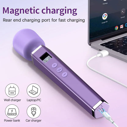 LCD Magic Wand – Powerful Clitoral Vibrator - Puppy's Aesthetics