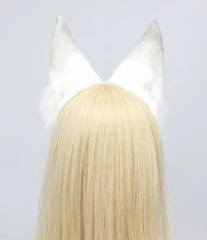 Snowy Arctic Fox Ears Headband