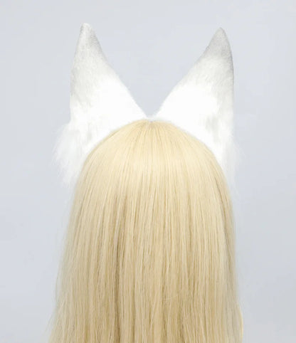 Snowy Arctic Fox Ears Headband