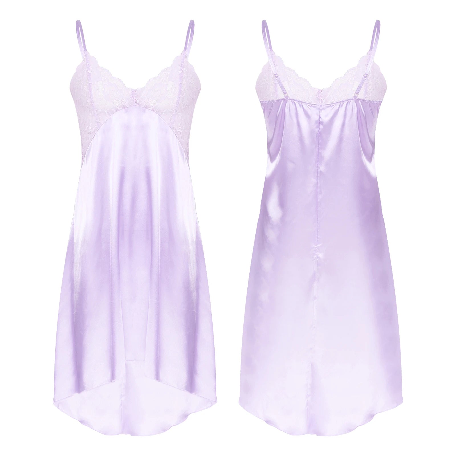 Sissy Lace Dream Satin Nightdress