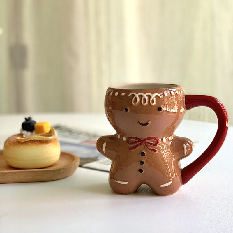 Kawaii Ceramic Gingerbread Mug 300ml