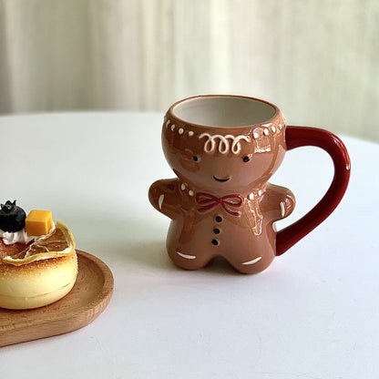 Kawaii Ceramic Gingerbread Mug 300ml