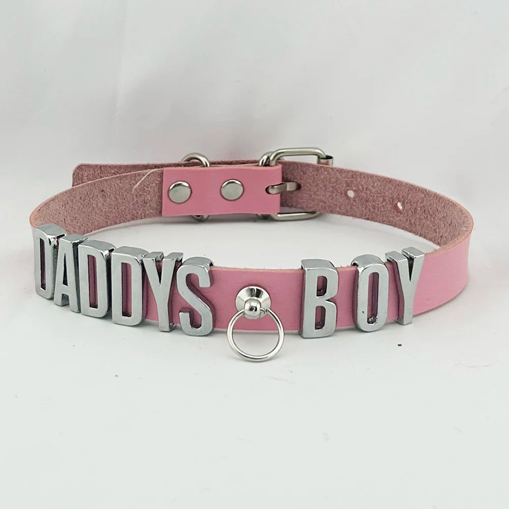 Yes Daddy Pink Collar + Leash (Colors)