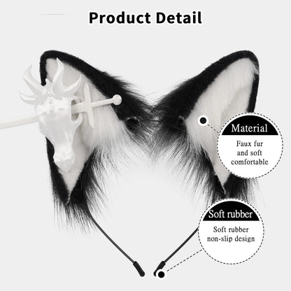 Bonebound Furry Ears Headband (Colors)