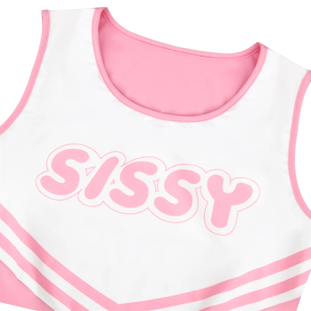Sissy Cheerleader Uniform – Pink & White