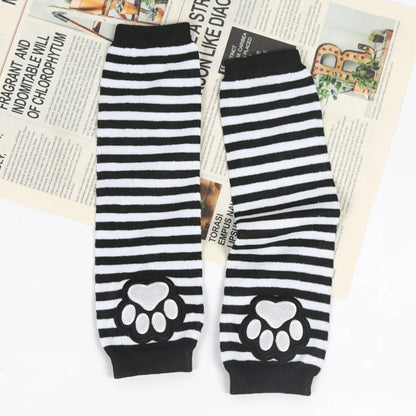Punk Kitty Paw Fingerless Arm Warmers (Colors)