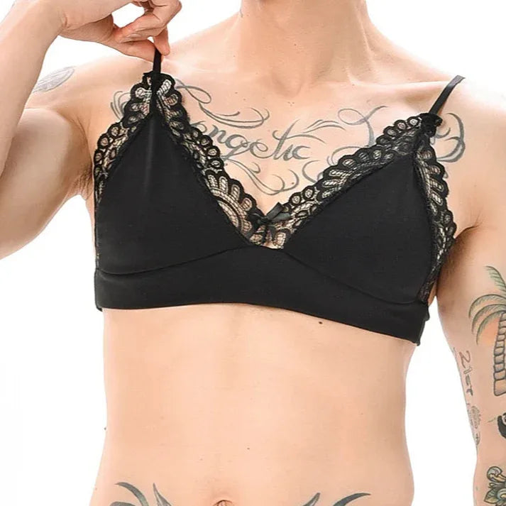 Men’s Sissy Lace Bra - Puppy's Aesthetics