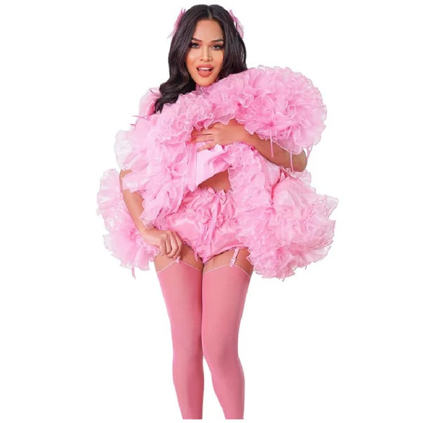 Satin Sissy Ruffle Princess Dress