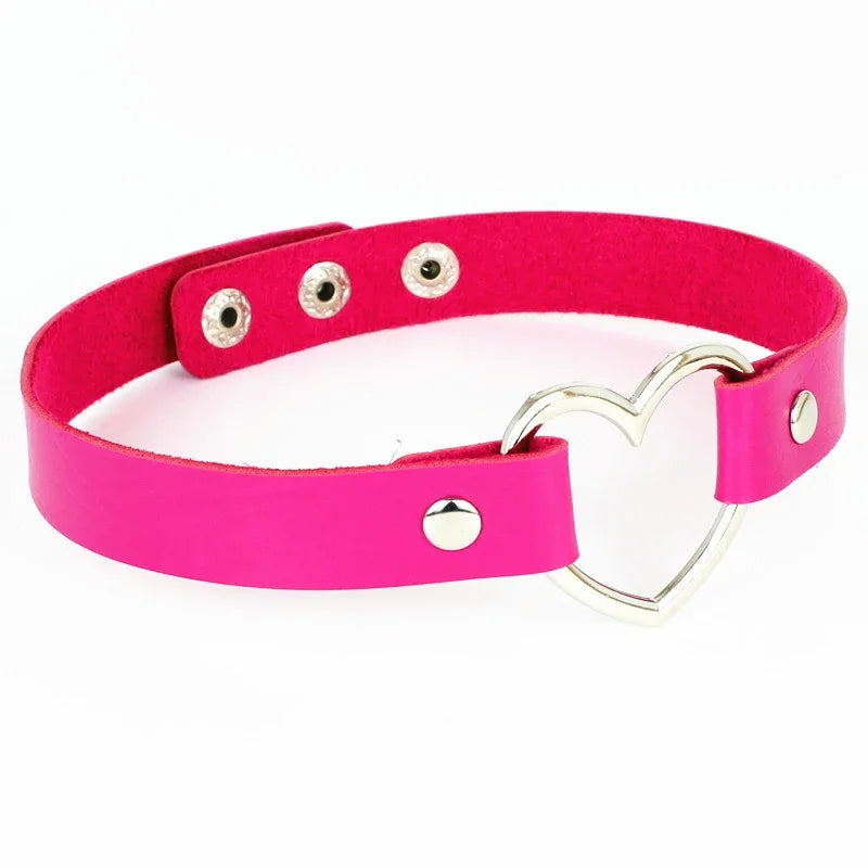 Sweetheart Holographic Heart Collar