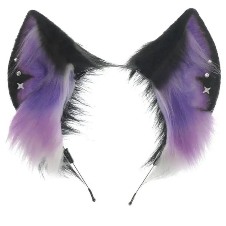 Midnight Mischief Petplay Ears Headband - Puppy's Aesthetics