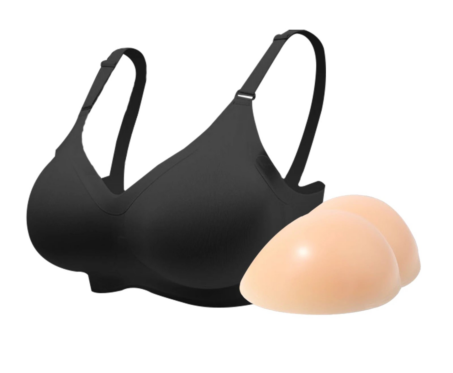 Silicone Gel Breast Forms Bra Set