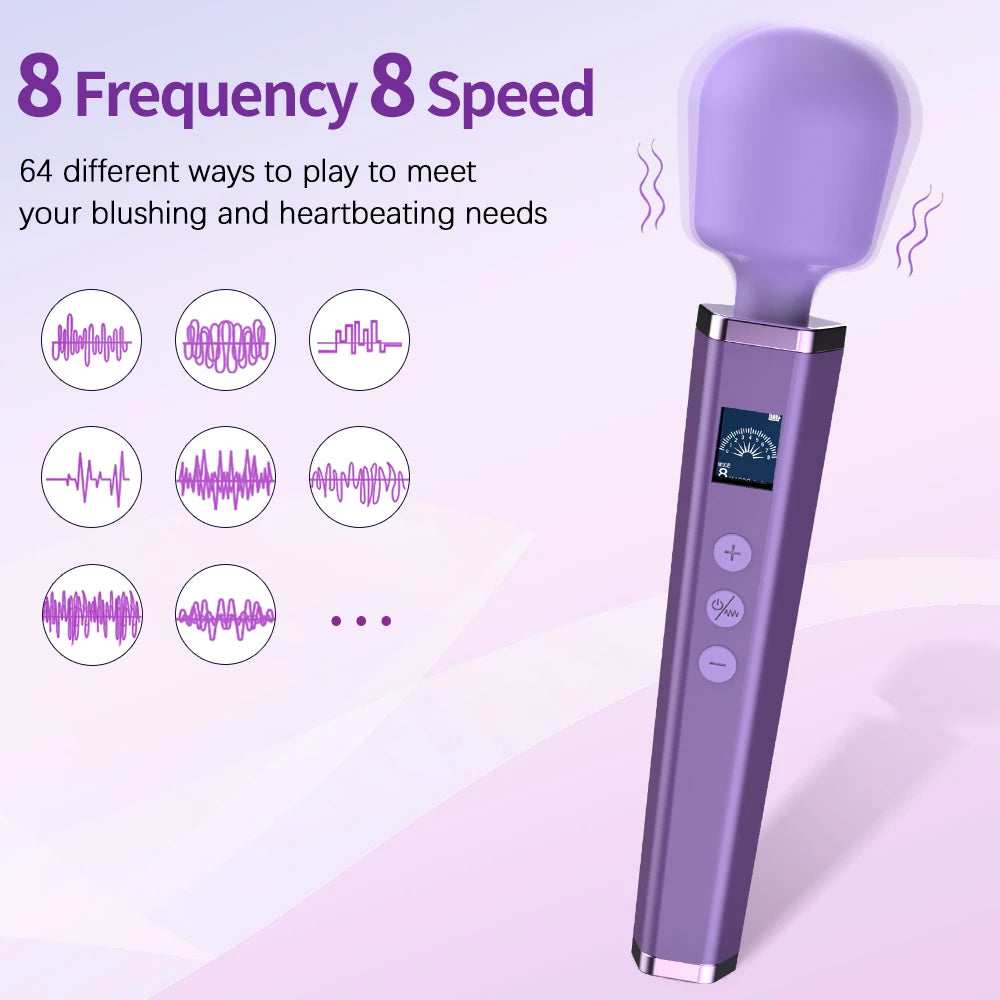 LCD Magic Wand – Powerful Clitoral Vibrator