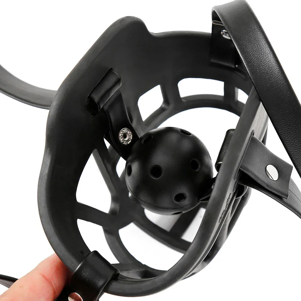 Leather Muzzle Mask - Puppy's Aesthetics
