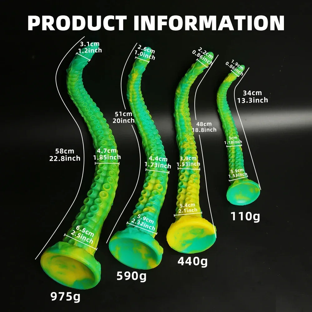 Long Octopus Tentacle – Monster Fantasy Dildo - Puppy's Aesthetics