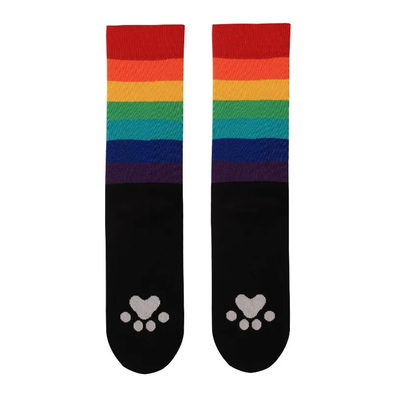 Proud Paws Rainbow Crew Socks (3-Pair Set)