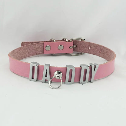 Yes Daddy Pink Collar + Leash (Colors)