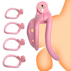Adjustable Chastity Cage Set with Rings