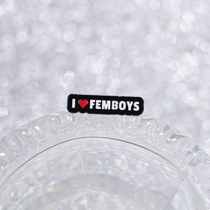 I Heart Femboys Enamel Pin (Options)