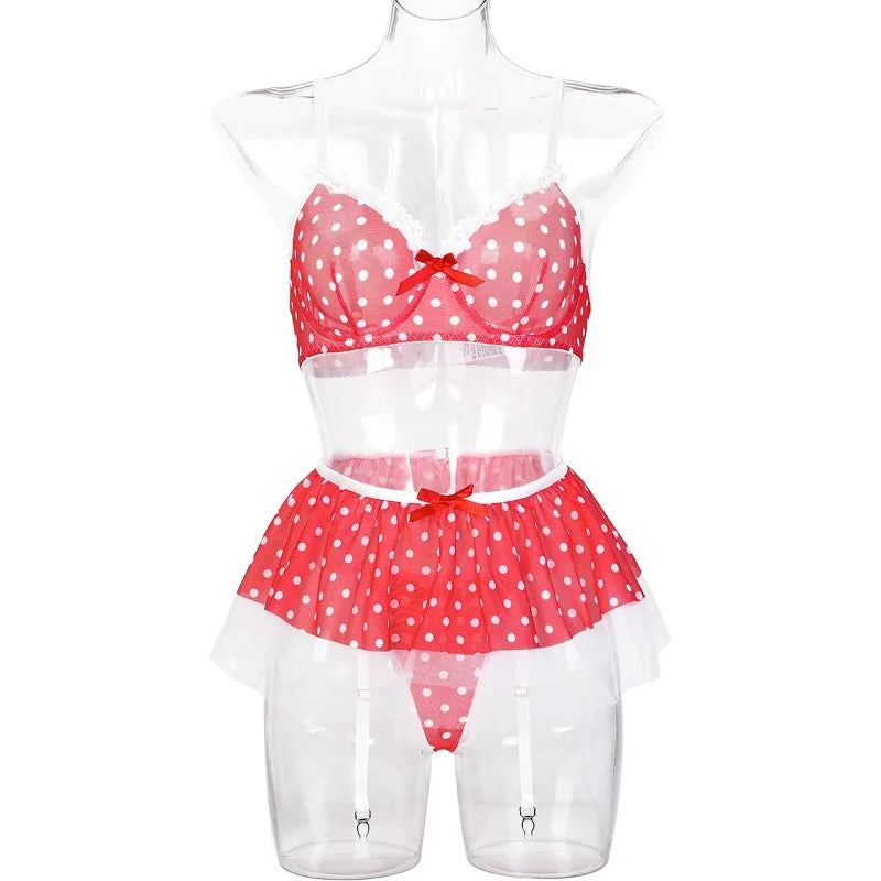 Polka Dot Sweetheart Lingerie Set