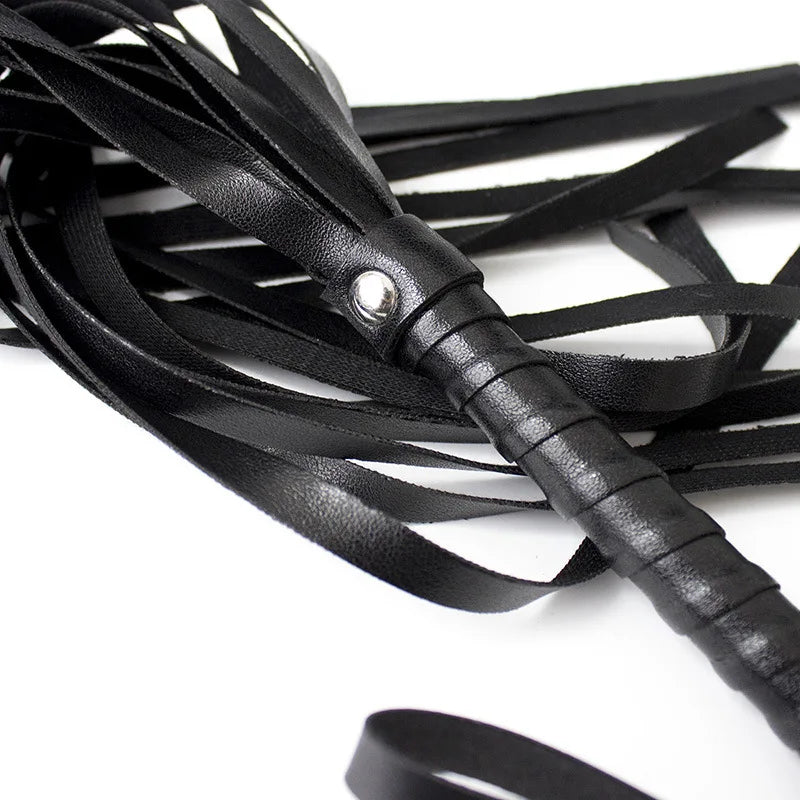 PU Leather Cuffs + Whip (Colors)