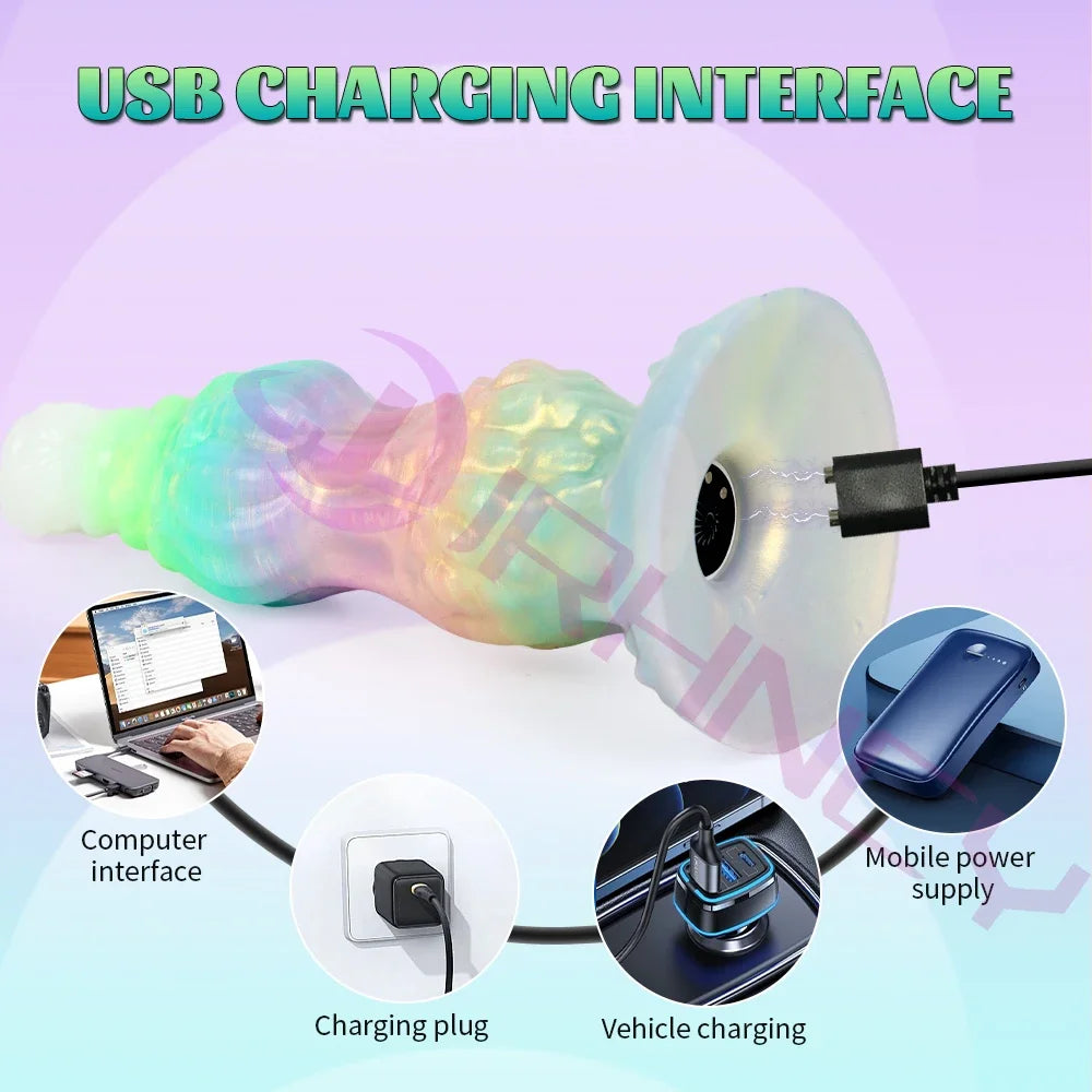 Luminous Fantasy Silicone Vibe Dildo