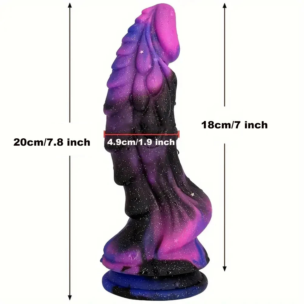 Purple Galaxy Dragon Dildo (Colors)