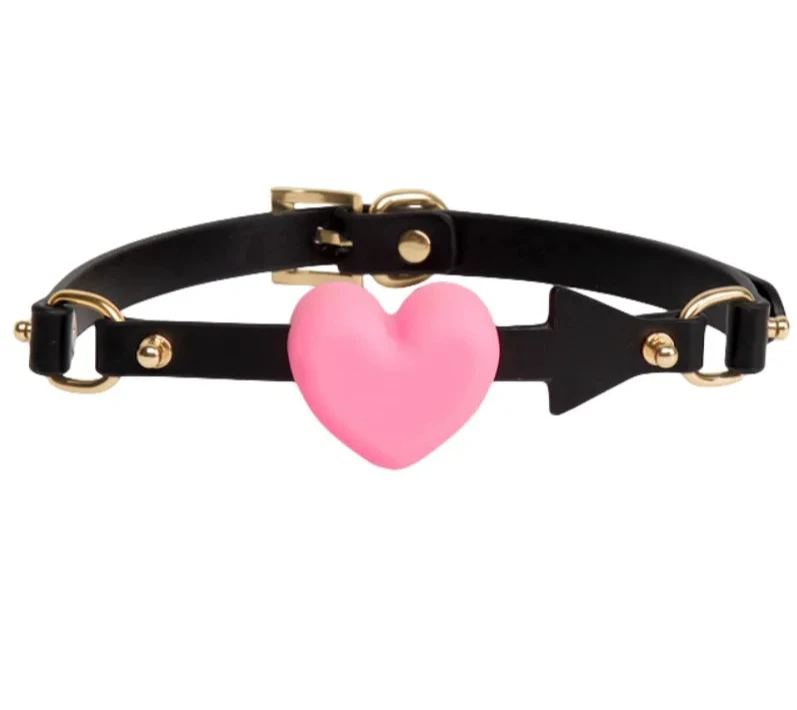 BDSM Heart Shaped Bondage Mouth Gag