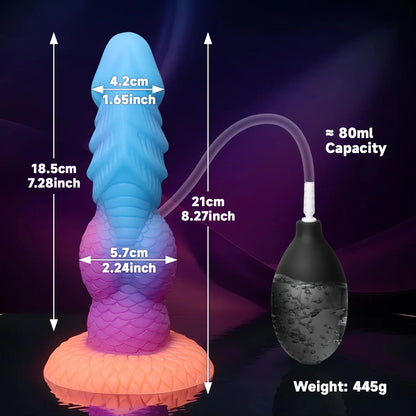 Canine Squirting Dildo – Liquid Silicone - Puppy's Aesthetics