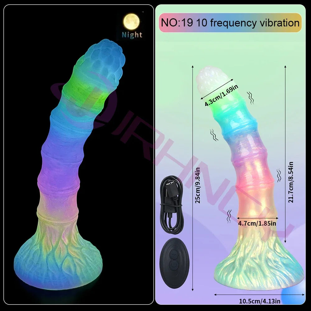 Luminous Fantasy Silicone Vibe Dildo