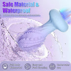 360° Rotating Anal Plug Vibrator with LED Light & Remote