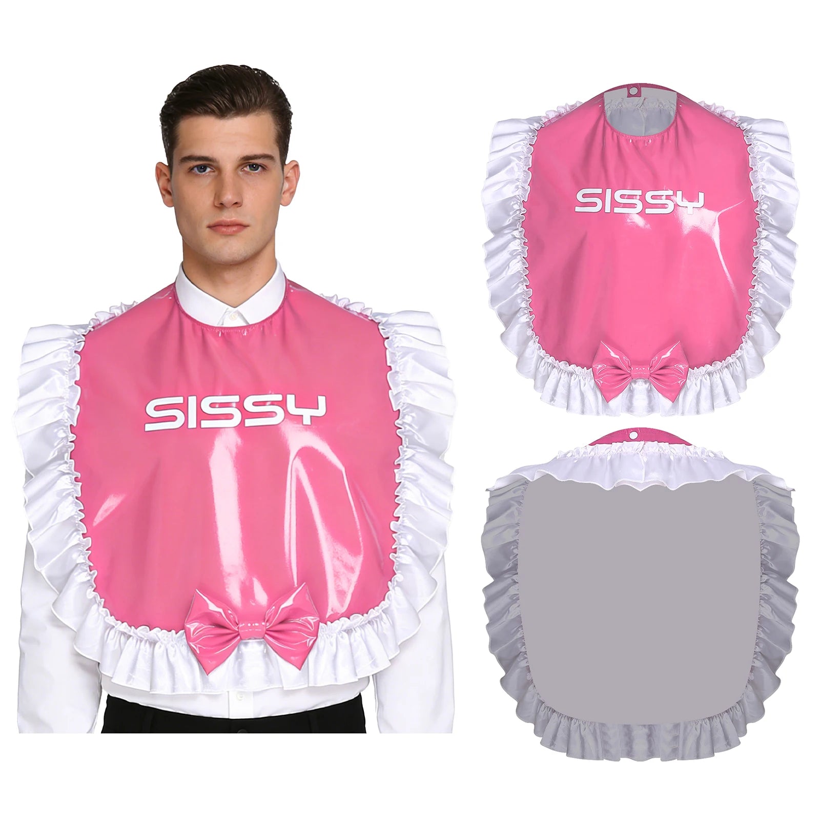 Sweet Sissy Ruffle Large Bib