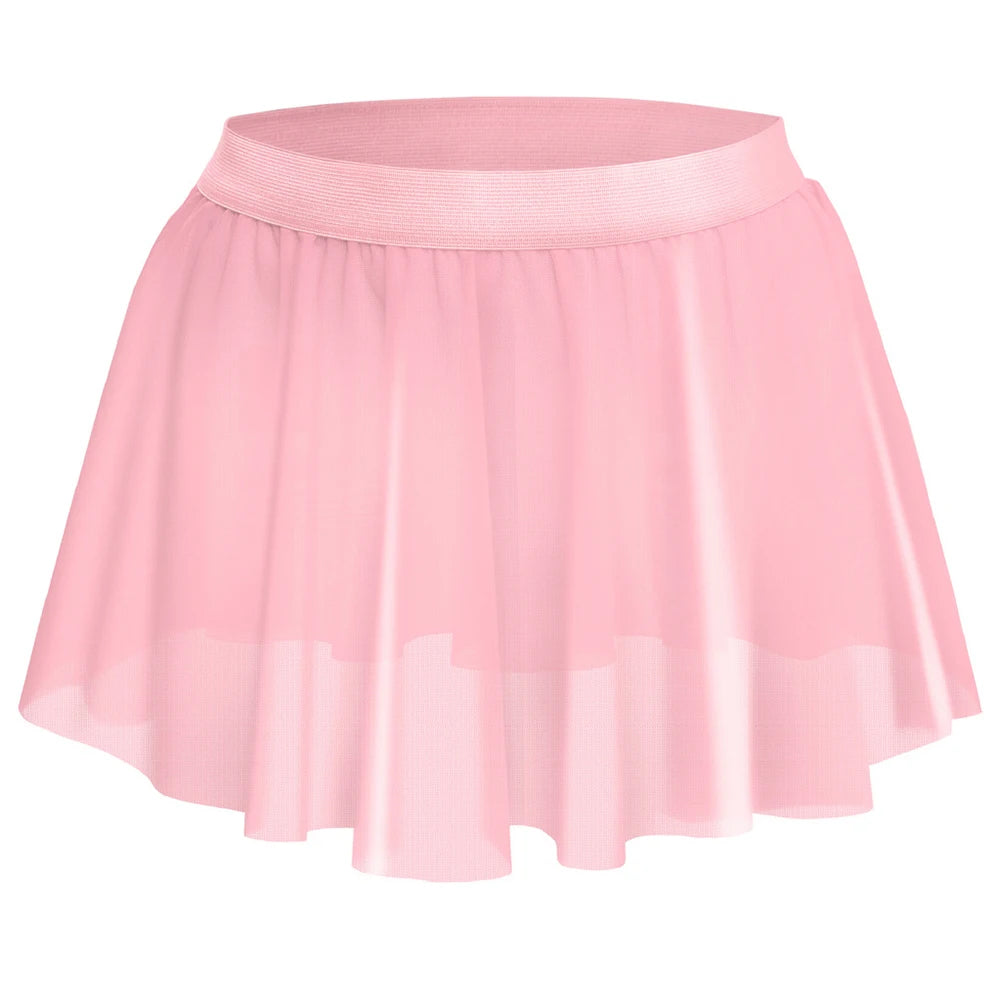 Sissy Mesh Pleated Skirt