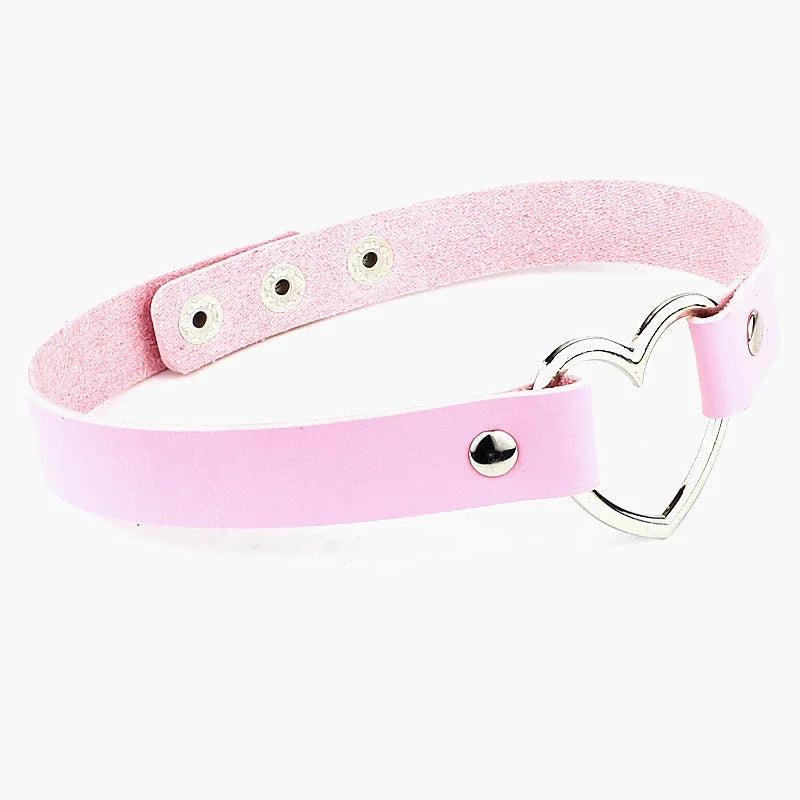 Sweetheart Holographic Heart Collar