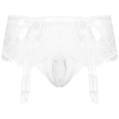 Sissy Lace Panties – Bowknot Briefs Garter - Puppy's Aesthetics