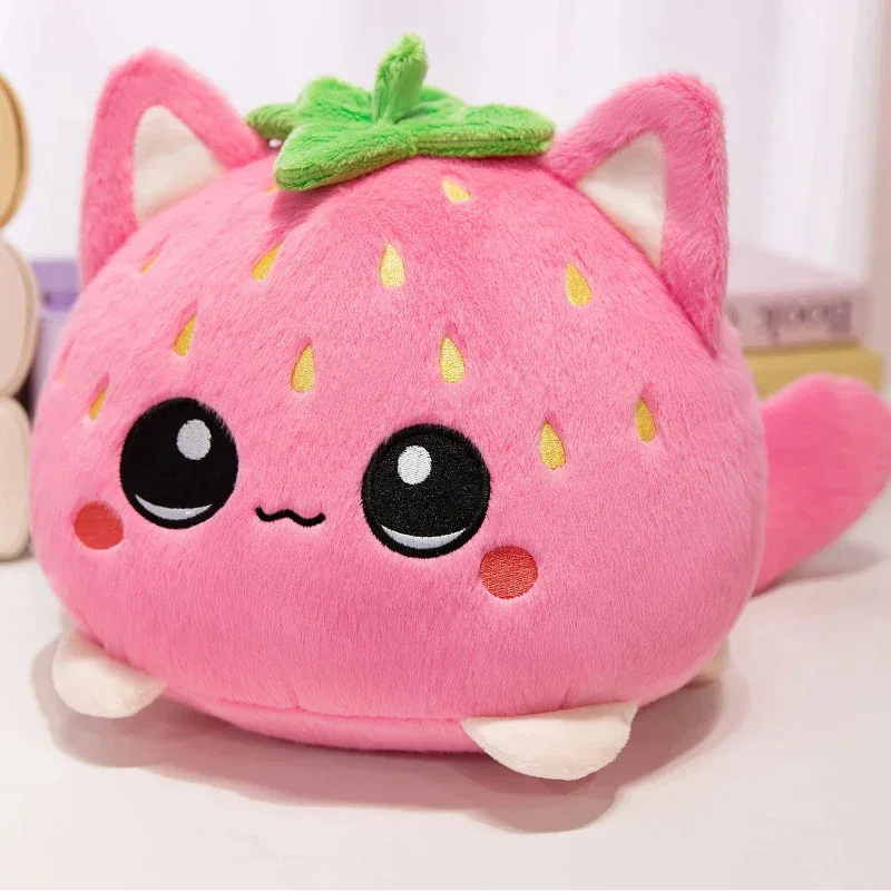 Kawaii Strawberry Cat Plushie - Puppy's Aesthetics