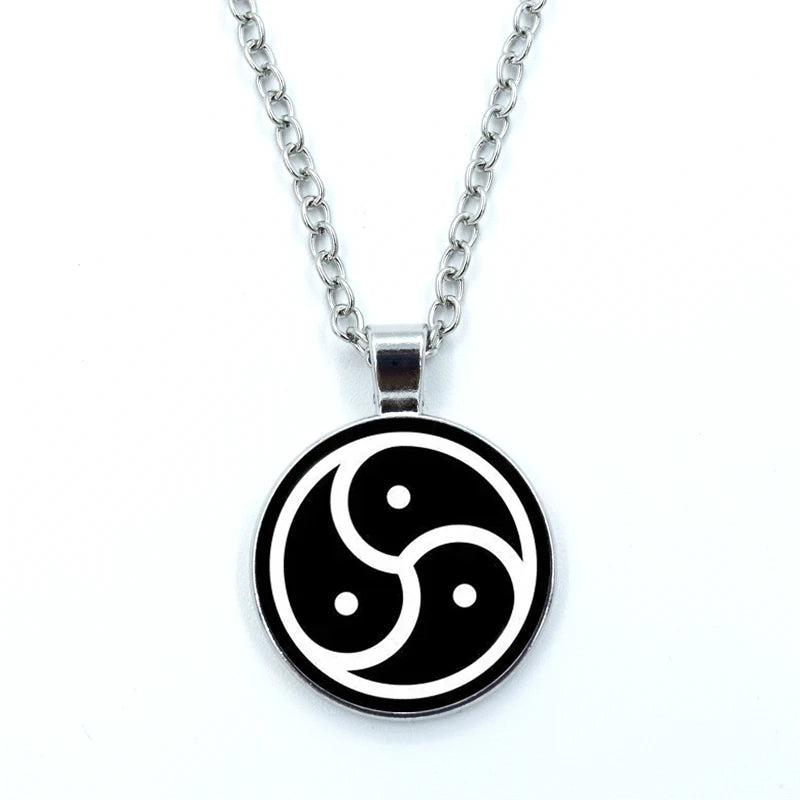 Moonlit Triskelion Pendant Necklace
