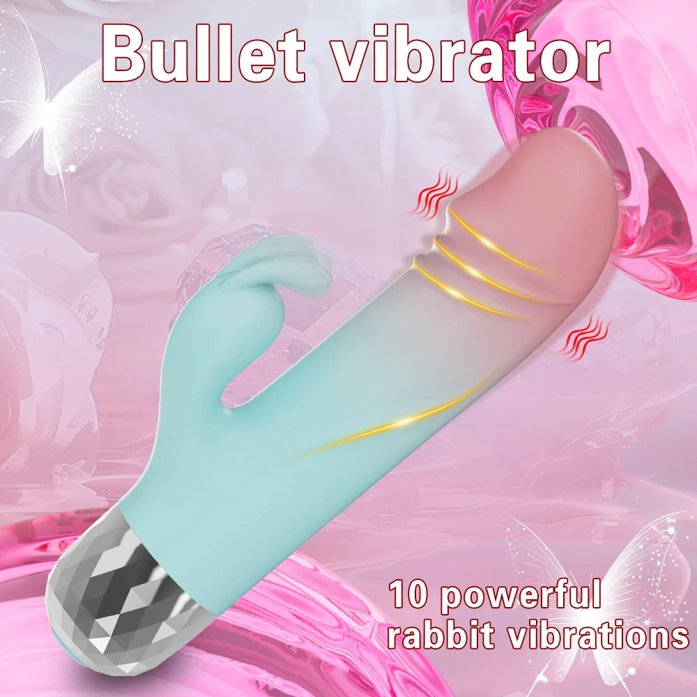 Pastel Powerful Rabbit Silicone Vibrator