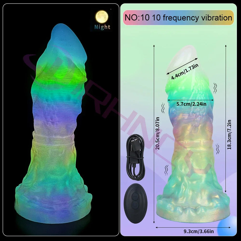 Luminous Fantasy Silicone Vibe Dildo
