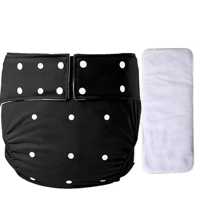Dark Black ABDL Cloth Diaper
