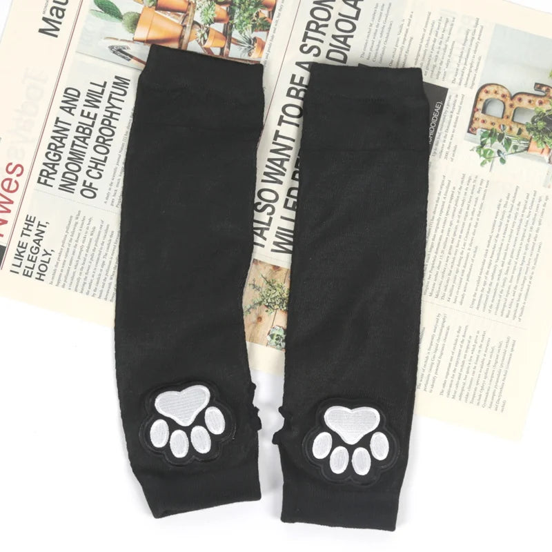 Punk Kitty Paw Fingerless Arm Warmers (Colors)