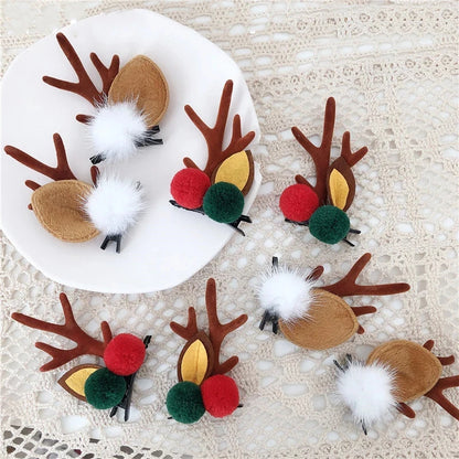 Christmas Antler Deer Ear Hairpins